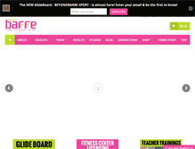 Tablet Screenshot of beyondbarre.com